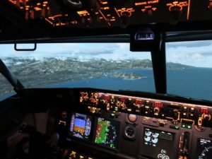 arrivée avon aéroport nice cockpit